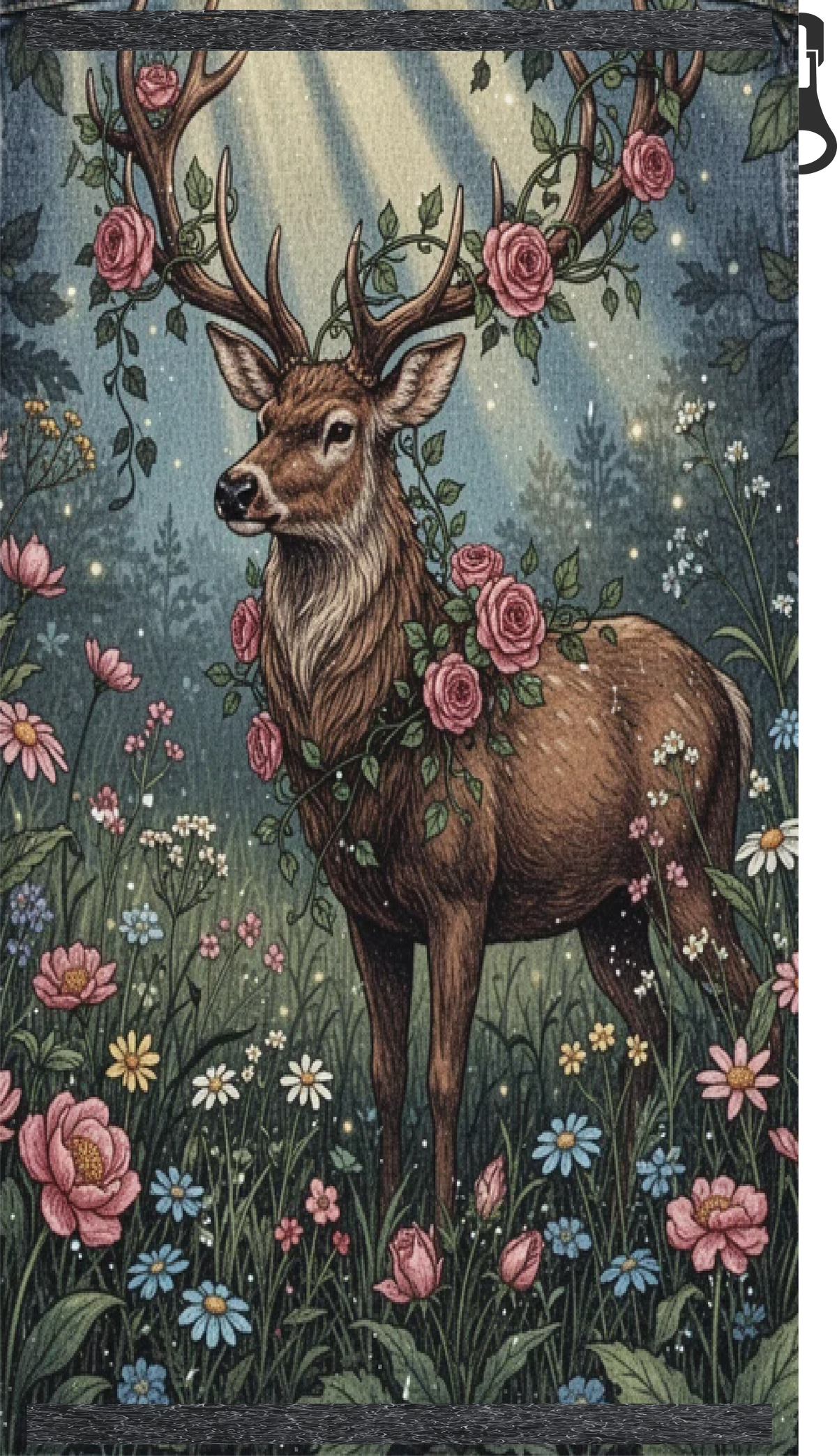 Enchanted Deer Flora – Woodland Rose Design